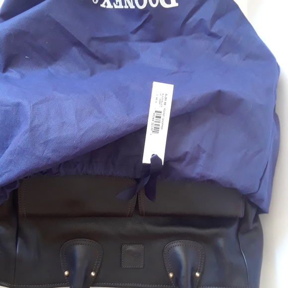 Dooney & Bourke Florentine Pocket Shopper in Black/Black - Picture 2 of 13